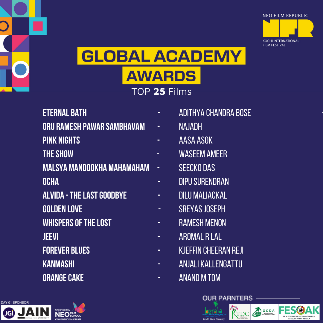 Global Academy Awards –  Top 25 Films